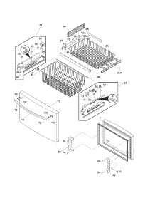 Freezer Drawer - Basket parts for Crosley Bottom-Mount Refrigerator CFD26SDS0 from AppliancePartsPros.com