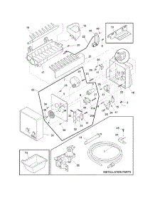 Ice Maker parts for Crosley Bottom-Mount Refrigerator CFD26SDS0 from AppliancePartsPros.com