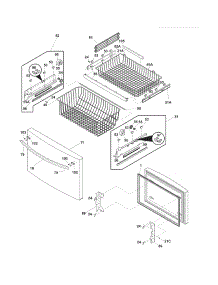 Freezer Drawer / Baskets parts for Crosley Bottom-Mount Refrigerator CFD26WIS5 from AppliancePartsPros.com