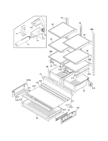 Shelves parts for Crosley Bottom-Mount Refrigerator CFD27SDPS0 from AppliancePartsPros.com