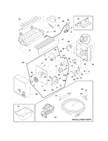 Ice Maker parts for Crosley Bottom-Mount Refrigerator CFD27SDPS0 from AppliancePartsPros.com