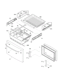 Freezer Drawer, Baskets parts for Crosley Bottom-Mount Refrigerator CFD27WIPB2 from AppliancePartsPros.com