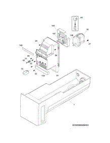 Ice Container parts for Crosley Bottom-Mount Refrigerator CFD27WIPW3 from AppliancePartsPros.com