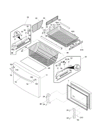 Freezer Drawer - Basket parts for Crosley Bottom-Mount Refrigerator CFD28SDS1 from AppliancePartsPros.com
