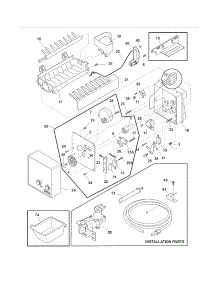 Ice Maker parts for Crosley Bottom-Mount Refrigerator CFD28SDS9 from AppliancePartsPros.com