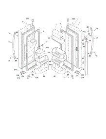 Fresh Food Doors parts for Crosley Bottom-Mount Refrigerator CFD28WIB9 from AppliancePartsPros.com