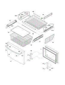 Freezer Drawer, Baskets parts for Crosley Bottom-Mount Refrigerator CFD28WIBC from AppliancePartsPros.com