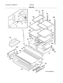 Shelves parts for Crosley Bottom-Mount Refrigerator CFD28WIQB1 from AppliancePartsPros.com