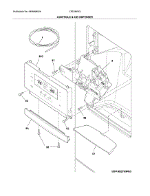 Controls & Ice Dispenser parts for Crosley Bottom-Mount Refrigerator CFD28WIQB9 from AppliancePartsPros.com