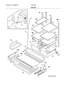 Shelves parts for Crosley Bottom-Mount Refrigerator CFD28WIQBA from AppliancePartsPros.com