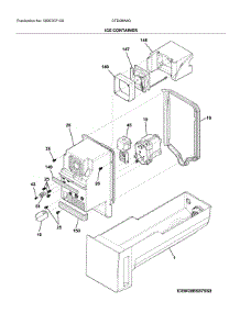Container parts for Crosley Bottom-Mount Refrigerator CFD28WIQBF from AppliancePartsPros.com