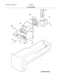 Ice Container parts for Crosley Bottom-Mount Refrigerator CFD28WIQS0 from AppliancePartsPros.com