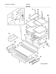 Shelves parts for Crosley Refrigerator CFD28WIQS6 from AppliancePartsPros.com