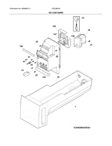 Ice Container parts for Crosley Refrigerator CFD28WIQS6 from AppliancePartsPros.com