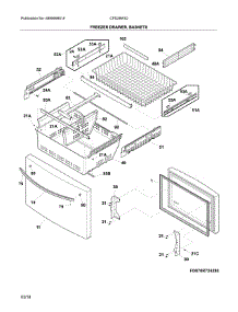 Freezer Drawer, Baskets parts for Crosley Bottom-Mount Refrigerator CFD28WIQW8 from AppliancePartsPros.com