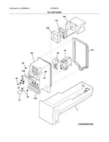Ice Container parts for Crosley Bottom-Mount Refrigerator CFD28WIQWA from AppliancePartsPros.com