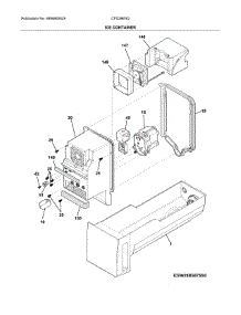 Container parts for Crosley Bottom-Mount Refrigerator CFD28WIQWE from AppliancePartsPros.com