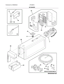 Ice Maker parts for Crosley Bottom-Mount Refrigerator CFD28WIQWE from AppliancePartsPros.com