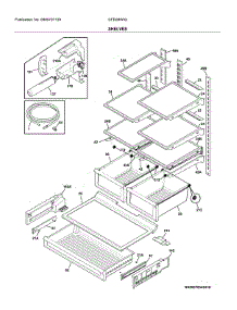 Shelves parts for Crosley Bottom-Mount Refrigerator CFD28WIQWF from AppliancePartsPros.com