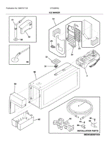 Ice Maker parts for Crosley Bottom-Mount Refrigerator CFD28WIQWF from AppliancePartsPros.com