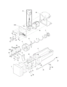 Ice Container parts for Crosley Bottom-Mount Refrigerator CFD28WIS0 from AppliancePartsPros.com