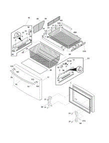 Freezer Drawer, Baskets parts for Crosley Bottom-Mount Refrigerator CFD28WIS2 from AppliancePartsPros.com