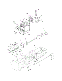 Ice Container parts for Crosley Bottom-Mount Refrigerator CFD28WIS3 from AppliancePartsPros.com