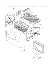 Freezer Drawer - Basket parts for Crosley Bottom-Mount Refrigerator CFD28WIS5 from AppliancePartsPros.com