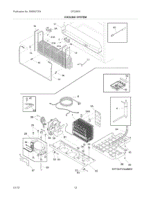 System parts for Crosley Bottom-Mount Refrigerator CFD28WIS6 from AppliancePartsPros.com