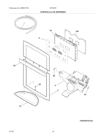 Controls & Ice Dispenser parts for Crosley Bottom-Mount Refrigerator CFD28WIS6 from AppliancePartsPros.com