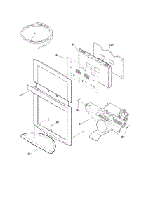 Controls & Ice Dispenser parts for Crosley Bottom-Mount Refrigerator CFD28WIS9 from AppliancePartsPros.com