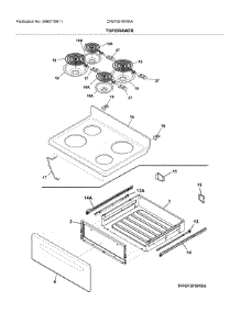 Top / Drawer parts for Frigidaire Electric Range CFEF3016VWA from AppliancePartsPros.com