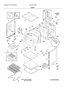 Body parts for Frigidaire Electric Range CFEF3016VWB from AppliancePartsPros.com