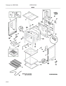 Body parts for Frigidaire Electric Range CFEF3016VWD from AppliancePartsPros.com