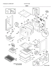 Body parts for Frigidaire Electric Range CFEF3017USB from AppliancePartsPros.com
