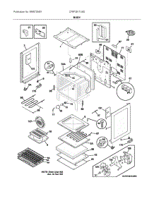 Body parts for Frigidaire Electric Range CFEF3017USD from AppliancePartsPros.com