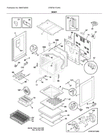 Body parts for Frigidaire Electric Range CFEF3017UWC from AppliancePartsPros.com