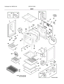 Body parts for Frigidaire Electric Range CFEF3017UWD from AppliancePartsPros.com