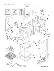 Body parts for Frigidaire Electric Range CFEF3054USE from AppliancePartsPros.com