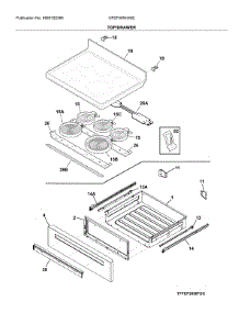 Top / Drawer parts for Frigidaire Electric Range CFEF3054USE from AppliancePartsPros.com