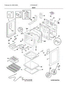 Body parts for Frigidaire Electric Range CFEF3054USF from AppliancePartsPros.com