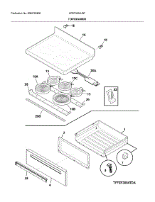 Top / Drawer parts for Frigidaire Electric Range CFEF3054USF from AppliancePartsPros.com