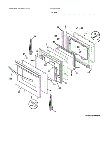 Door parts for Frigidaire Electric Range CFEF3054USH from AppliancePartsPros.com