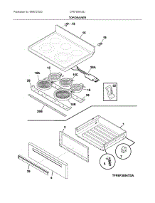 Top / Drawer parts for Frigidaire Electric Range CFEF3054USJ from AppliancePartsPros.com