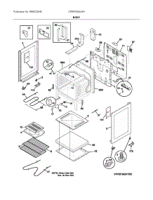Body parts for Frigidaire Electric Range CFEF3054UWH from AppliancePartsPros.com