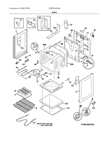 Body parts for Frigidaire Electric Range CFEF3054UWK from AppliancePartsPros.com