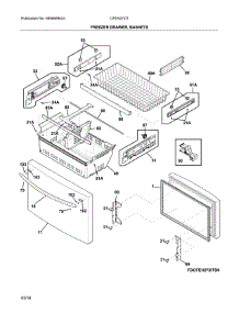 Freezer Drawer parts for Crosley Bottom-Mount Refrigerator CFEH272ITD0 from AppliancePartsPros.com