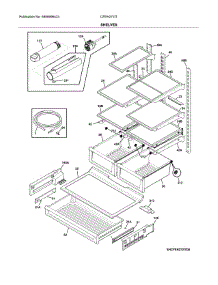 Shelves parts for Crosley Bottom-Mount Refrigerator CFEH272ITS1 from AppliancePartsPros.com