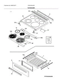 Top / Drawer parts for Frigidaire Electric Range CFEH3054USD from AppliancePartsPros.com
