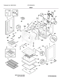Body parts for Frigidaire Electric Range CFEH3054UWC from AppliancePartsPros.com